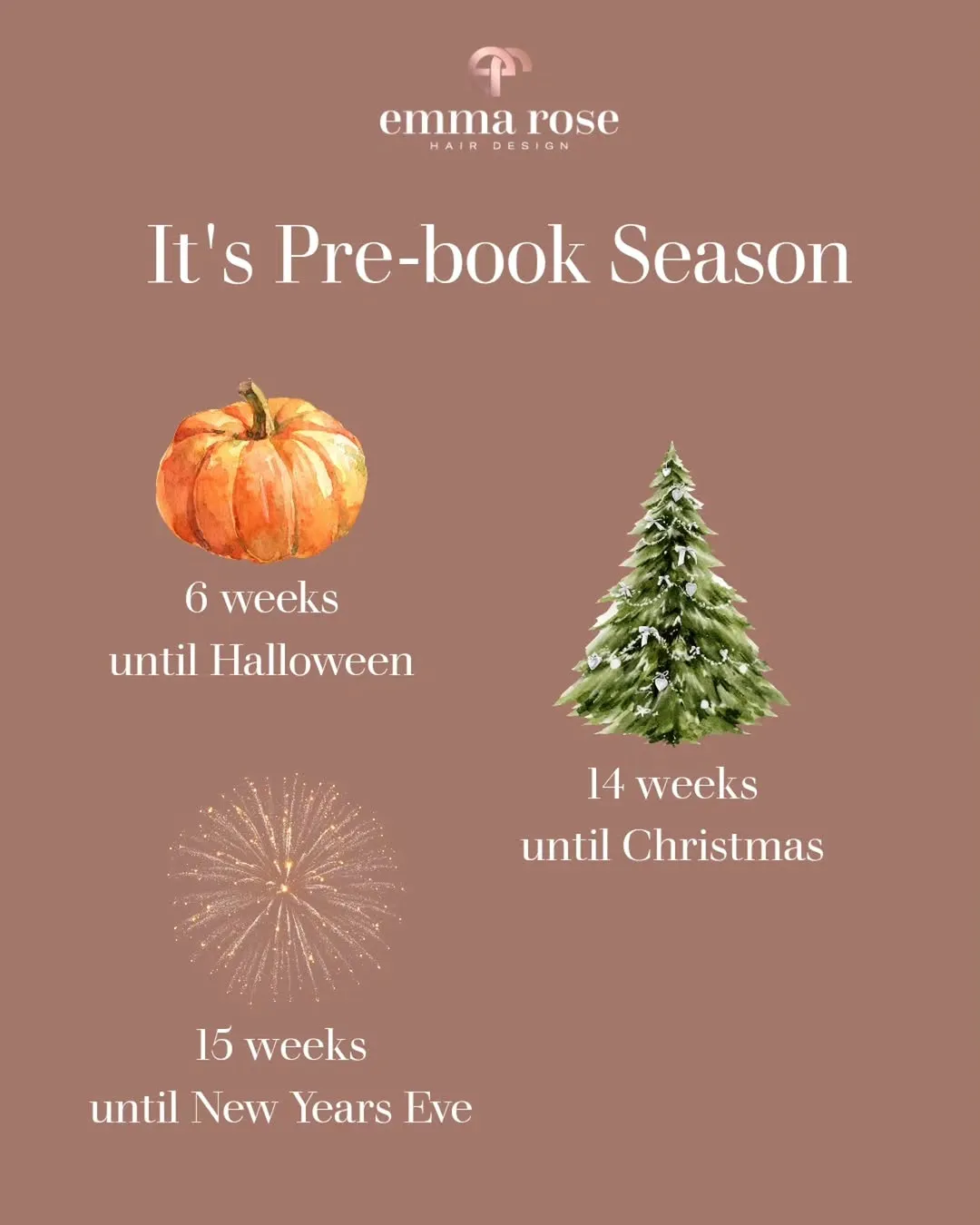 It's official, pre-book season has arrived! 🎃🎄  The rest of the year always...